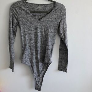 Gray soft Hollister body suit
